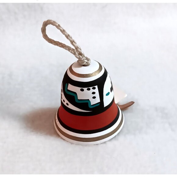 Small Tesa bell Southwestern ornament chime w/ tag 2" - Picture 2 of 7
